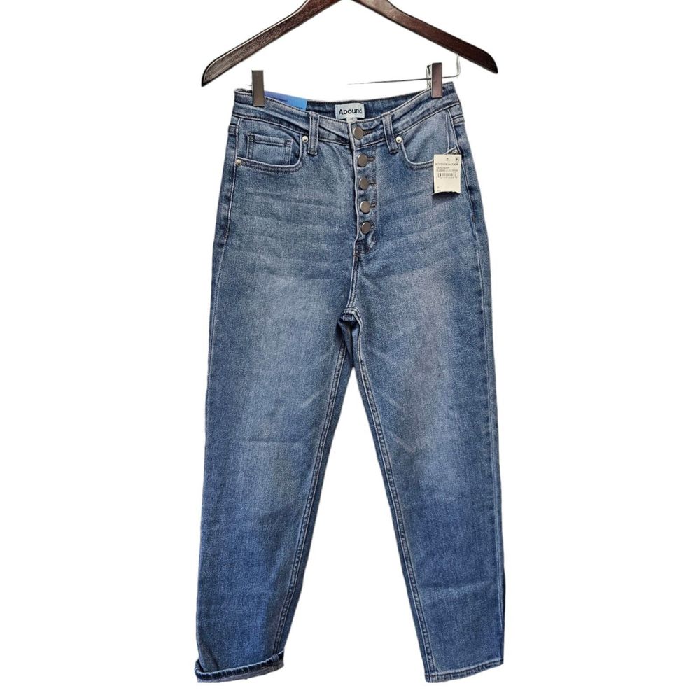 ABOUND High Rise Jean Size‎ 25 Button Fly MOM JEAN Nordstrom Rack